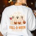 Are You Fall O Ween Directions Teacher Halloween Boo Ghost Women's Sweatshirt Back Print White Are You Fall O Ween Directions Teacher Halloween Boo Ghost Women's Sweatshirt Back Print White