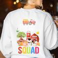 Farm Trip Field Trip Squad Farm Visit Teachers Students Women's Sweatshirt Back Print White Farm Trip Field Trip Squad Farm Visit Teachers Students Women's Sweatshirt Back Print White