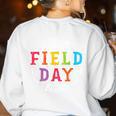 Field Day 2024 Let The Games Begin Teacher Kids Girls Boys Women's Sweatshirt Back Print White Field Day 2024 Let The Games Begin Teacher Kids Girls Boys Women's Sweatshirt Back Print White
