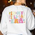In My Field Day Era Teacher Kids Cute Groovy Field Day Women's Sweatshirt Back Print White