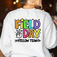 Field Day Yellow Team For Teacher Kids Field Day Games Women's Sweatshirt Back Print White Field Day Yellow Team For Teacher Kids Field Day Games Women's Sweatshirt Back Print White