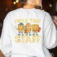 Field Trip Teacher Field Women's Sweatshirt Back Print White Field Trip Teacher Field Women's Sweatshirt Back Print White