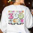 Field Zoo Trip Shirt For Teacher First Grade Crew For Men Women Kids Women's Sweatshirt Back Print White Field Zoo Trip Shirt For Teacher First Grade Crew For Men Women Kids Women's Sweatshirt Back Print White