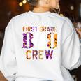 First Grade Boo Crew Teacher Student Halloween Costume Women's Sweatshirt Back Print White