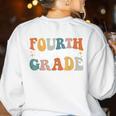 Fourth Grade Dream Team 4th Grade Teacher Back To School Women's Sweatshirt Back Print White Fourth Grade Dream Team 4th Grade Teacher Back To School Women's Sweatshirt Back Print White
