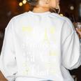 French Teacher En Francais S'Il Vous Plait End Of Year Women's Sweatshirt Back Print White