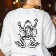 Frog Dissection Biology Anatomy Lab Science Teacher Women's Sweatshirt Back Print White Frog Dissection Biology Anatomy Lab Science Teacher Women's Sweatshirt Back Print White