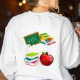 Future Teacher With Canyon And Book Teacher Men Women Girls Kids Women's Sweatshirt Back Print White Future Teacher With Canyon And Book Teacher Men Women Girls Kids Women's Sweatshirt Back Print White