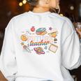 Future Teacher Costume For Kids Women's Sweatshirt Back Print White Future Teacher Costume For Kids Women's Sweatshirt Back Print White