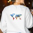 Geography Teacher Earth Day Is Where It's At For Men Women Kids Women's Sweatshirt Back Print White Geography Teacher Earth Day Is Where It's At For Men Women Kids Women's Sweatshirt Back Print White