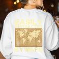 Geography Teacher Easily Distracted By Maps Women's Sweatshirt Back Print White