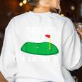Golf Pun Above Par Teacher School Golfing Men & Women Women's Sweatshirt Back Print White Golf Pun Above Par Teacher School Golfing Men & Women Women's Sweatshirt Back Print White