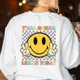 You All Gonna Learn Today Shirt Retro Groovy Teacher Life Women's Sweatshirt Back Print White You All Gonna Learn Today Shirt Retro Groovy Teacher Life Women's Sweatshirt Back Print White