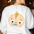 Good Egg Teacher Halloween Costume Group The Cool Bean Women's Sweatshirt Back Print White Good Egg Teacher Halloween Costume Group The Cool Bean Women's Sweatshirt Back Print White