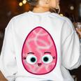 Good Egg Teacher Halloween Costume Group The Greg Egg Women's Sweatshirt Back Print White Good Egg Teacher Halloween Costume Group The Greg Egg Women's Sweatshirt Back Print White