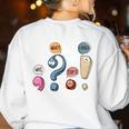 Grammar Teacher Punctuation For English Teacher Men Women Women's Sweatshirt Back Print White