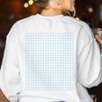 Graph Paper Engineer Architecture Math Teacher Costume Women's Sweatshirt Back Print White Graph Paper Engineer Architecture Math Teacher Costume Women's Sweatshirt Back Print White