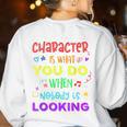 Growth Mindset Teacher Positive Message Inspirational Quote Women's Sweatshirt Back Print White Growth Mindset Teacher Positive Message Inspirational Quote Women's Sweatshirt Back Print White