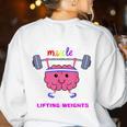 Growth Mindset Teacher Shirt Inspirational Shirts Women's Sweatshirt Back Print White