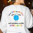 Growth Mindset Tee Teacher Quotes Men Women Kids Women's Sweatshirt Back Print White Growth Mindset Tee Teacher Quotes Men Women Kids Women's Sweatshirt Back Print White