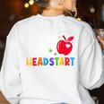 H Is For Head Start Teacher First Day Of School Tee Women's Sweatshirt Back Print White H Is For Head Start Teacher First Day Of School Tee Women's Sweatshirt Back Print White
