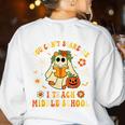 Halloween You Can't Scare Me I Teach Middle School Teacher Women's Sweatshirt Back Print White Halloween You Can't Scare Me I Teach Middle School Teacher Women's Sweatshirt Back Print White