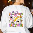 Halloween Floral Ghost Teacher Are You Falloween Directions Women's Sweatshirt Back Print White