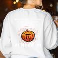 Halloween Pumpkin Pi Math Geometry Teachers Students For Men Women Kids Women's Sweatshirt Back Print White Halloween Pumpkin Pi Math Geometry Teachers Students For Men Women Kids Women's Sweatshirt Back Print White