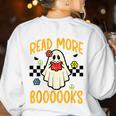Halloween Read More Books Retro Costume Teacher Women Girls Women's Sweatshirt Back Print White Halloween Read More Books Retro Costume Teacher Women Girls Women's Sweatshirt Back Print White