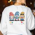Happy Fri-Yay Teacher Fry Yay Friday Weekend Fri-Yay Women's Sweatshirt Back Print White