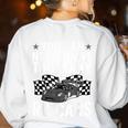 Haunted By 6-7 Teacher 67 Halloween Skeleton Six Seven Women's Sweatshirt Back Print White