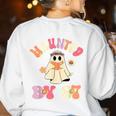 Haunted By 67 Meme Six Seven 6 7 Halloween Teachers Women's Sweatshirt Back Print White Haunted By 67 Meme Six Seven 6 7 Halloween Teachers Women's Sweatshirt Back Print White