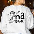 Hello On To 2nd Grade Teachers Boys And Team Secound Grade Women's Sweatshirt Back Print White Hello On To 2nd Grade Teachers Boys And Team Secound Grade Women's Sweatshirt Back Print White