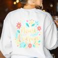 House Of Courage Flowers RCA School Teacher Student Tee Women's Sweatshirt Back Print White House Of Courage Flowers RCA School Teacher Student Tee Women's Sweatshirt Back Print White