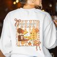 Humpty Dumpty Had A Great Fall Teacher Thanksgiving Autumn Women's Sweatshirt Back Print White Humpty Dumpty Had A Great Fall Teacher Thanksgiving Autumn Women's Sweatshirt Back Print White