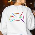 I'd Rather Be Drawing Artist Art Teacher Sketching Lover For Men Women Girls Kids Women's Sweatshirt Back Print White I'd Rather Be Drawing Artist Art Teacher Sketching Lover For Men Women Girls Kids Women's Sweatshirt Back Print White