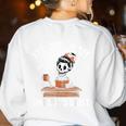 I’Ll Just Wait Until It’s Quiet Skeleton Teacher Women's Sweatshirt Back Print White I’Ll Just Wait Until It’s Quiet Skeleton Teacher Women's Sweatshirt Back Print White