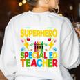 I'm Not a Superhero But I'm a SPED Special Education Teacher Women's Sweatshirt Back Print White I'm Not a Superhero But I'm a SPED Special Education Teacher Women's Sweatshirt Back Print White