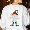 I'm The Science Teacher Elf Family Matching Group Christmas Women's Sweatshirt Back Print White I'm The Science Teacher Elf Family Matching Group Christmas Women's Sweatshirt Back Print White