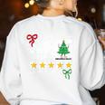 I'm Working For Christmas Break 5 Stars Christmas Teacher Women's Sweatshirt Back Print White I'm Working For Christmas Break 5 Stars Christmas Teacher Women's Sweatshirt Back Print White