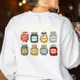 Inclusion Is My Jam Neurodiversity Special Education Teacher Women's Sweatshirt Back Print White Inclusion Is My Jam Neurodiversity Special Education Teacher Women's Sweatshirt Back Print White