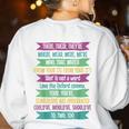Their There And They'Re English Teacher Men Women Women's Sweatshirt Back Print White