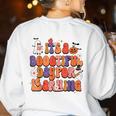 It's A Bootiful Day For Learning Cute Teacher Halloween Women's Sweatshirt Back Print White It's A Bootiful Day For Learning Cute Teacher Halloween Women's Sweatshirt Back Print White