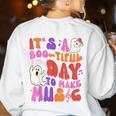 It's a Bootiful Day To Make Music Halloween Music Teacher Women's Sweatshirt Back Print White It's a Bootiful Day To Make Music Halloween Music Teacher Women's Sweatshirt Back Print White