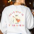 It's A Bootiful Day To Make Music Teacher Musician Halloween For Men Women Kids Women's Sweatshirt Back Print White