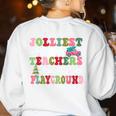 Jolliest Bunch Of Teachers This Side Of The Playground X-Mas Women's Sweatshirt Back Print White Jolliest Bunch Of Teachers This Side Of The Playground X-Mas Women's Sweatshirt Back Print White