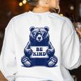Be Kind For Teacher Kindness Women Men Women's Sweatshirt Back Print White