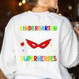 Kindergarten Teachers Are Just Superheroes In Disguise Women's Sweatshirt Back Print White Kindergarten Teachers Are Just Superheroes In Disguise Women's Sweatshirt Back Print White