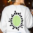 Kiwi Easy Costume Halloween Fruit Lover School Teacher Fun Women's Sweatshirt Back Print White Kiwi Easy Costume Halloween Fruit Lover School Teacher Fun Women's Sweatshirt Back Print White