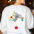 Koalafied Teacher Proud School Teacher Koala Cute T-Shirt Women's Sweatshirt Back Print White Koalafied Teacher Proud School Teacher Koala Cute T-Shirt Women's Sweatshirt Back Print White